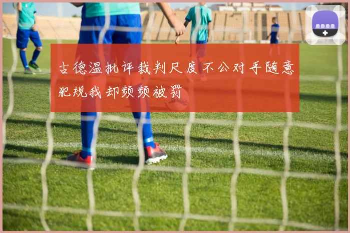 古德温批评裁判尺度不公对手随意犯规我却频频被罚